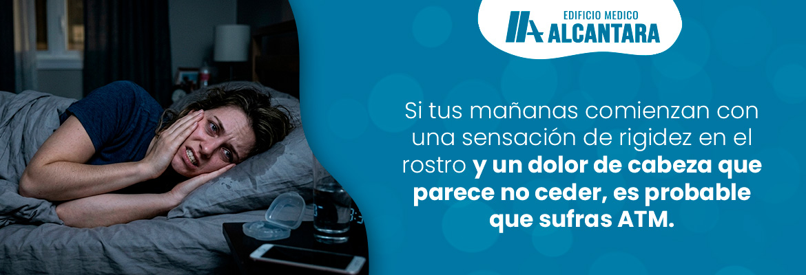 Mujer Despierta con Dolor de Cabeza - S�ntomas y Tratamientos para el ATM